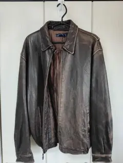 ノーティカ　ダークブラウン レザージャケット