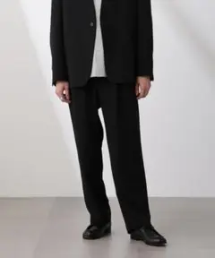送料込【ナノユニバース】1タックイージーパンツ　定価12760円