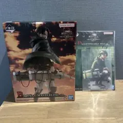 進撃の巨人　一番くじ　リヴァイ　フィギュア　アクリルスタンド　2点セット