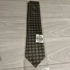 【新品】 MICHIKO LONDON 黒と金のチェックネクタイのサムネイル