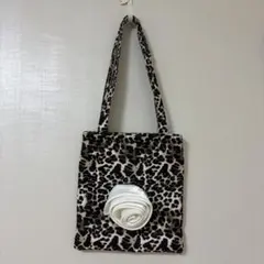 badblue トートバッグ 新品ピンク レオパード ヒョウ柄 bad blue