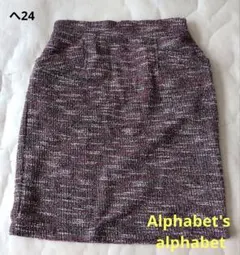 【Alphabet's alphabet】フリーサイズ　ひざ丈スカートのサムネイル