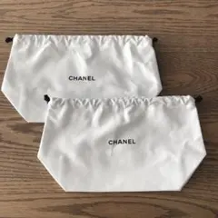 シャネル　公式オンライン限定巾着ポーチ　2枚セット