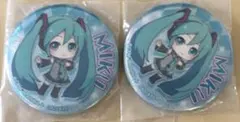 2点セット 初音ミク 雪ミクあそーと 2018 缶バッジ