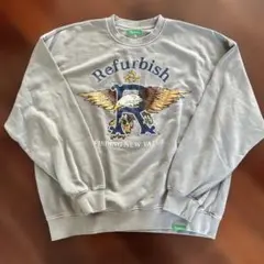 ライトオン　古着風　プリント　トレーナー　S