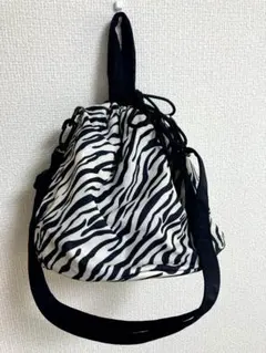 グローバルワーク　ゼブラ柄　GLOBAL WORK　ショルダーバッグ