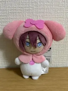 すとぷりxサンリオキャラクターズ　ぬいぐるみボールチェーン　マイメロディ　さとみ