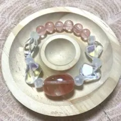 【197】ハンドメイド 天然石ビーズブレスレット