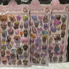 新品　ラブブ　立体シール　3枚セット⑥