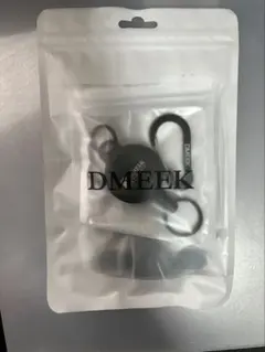 DMEEK 定期入れ リール付き ブラック