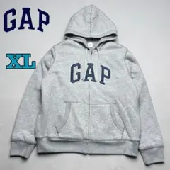 GAP ギャップ 裏ボア フルジップパーカー グレー XL
