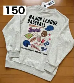 新品　MLB ドジャース　トレーナー 　刺繍　スウェット　バックロゴ　150