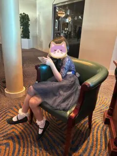 キャサリンコテージ　ネイビー レースドレス 発表会、結婚式