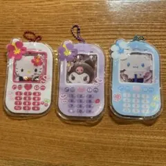 サンリオキャラクターズ ケース付きアクリルチャーム 3個セット