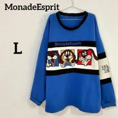 【MonadeEsprit】キャラクタープリント スウェット トレーナーのサムネイル