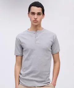未使用】SINSS Compact Rib Henley HS T-shirt - メルカリ