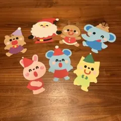 ラスト1点！　クリスマス壁面　動物壁面　壁面　壁面飾り　保育　幼稚園