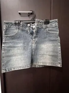 デニムミニスカート M ライトブルー