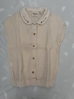 Popelin 半袖ブラウス
