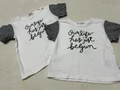 BeBe Tシャツ　リンクコーデ　ペア　兄弟