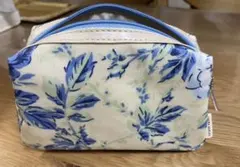 LAURA ASHLEY ポーチ 花柄 ブルーのサムネイル
