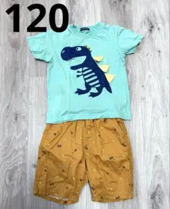 LITTLE BEAR CLUB 恐竜Tシャツ 120cm ズボン セットアップのサムネイル