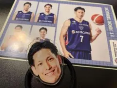 横浜ビーコルセアーズ 谷口光貴選手 証明写真風シール&アクリルフェイスヘアゴム