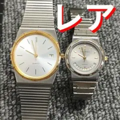 ♥️ 動作品 ペア 時計2点セット Jewels シルバー　レディース メンズ