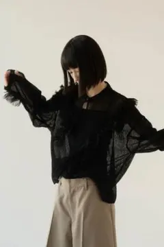maison de Dolce 完売商品】チュールレーストップス ブラック - メルカリ