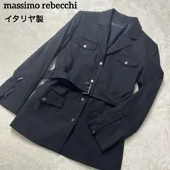 massimo rebecchi ジャケット　イタリア製　マッシモレベッキ　黒