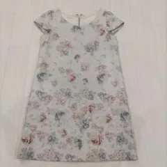 プロポーションボディドレッシング　花柄 半袖 ひざ丈ワンピース