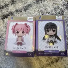 まどマギ ぺたっとおすわりフィギュア　ほむら　まどか