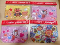 アンパンマン(● ̍̑● ̍̑●)ボトルホルダー付きトート4点セット