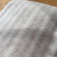 送料込み！GIVENCHYストライプ敷毛布ボア敷カバー　約140×約240cm