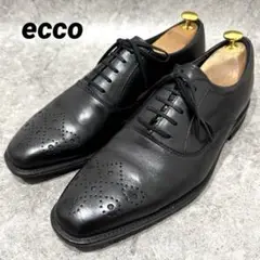 【極美品】ecco エコー　26.5cm ビジネスシューズ　メダリオン　レザー