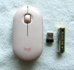 美品 動作品 logi PEBBLE M350 ピンク