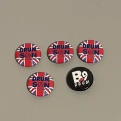 福岡DRUM SON , 熊本DRUM Be-9 ドリンクバッジ　5個セット