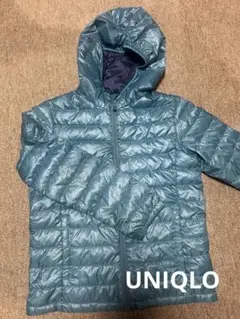 UNIQLO ユニクロ　中綿ジャンパー　ジップアップジャケット　ブルー　150