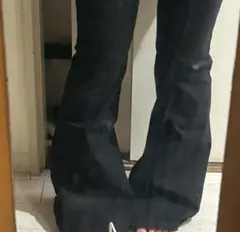 ローライズフレアパンツ ブラック