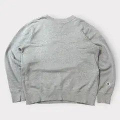 Champion スウェット　ロゴ刺繍　　LARGE グレー