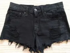 MOUSSY✦ショートパンツ✦ブラック✦黒✦デニム