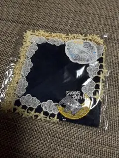 【新品未使用】近沢レース 夢喰いバク タオルハンカチ ネイビー