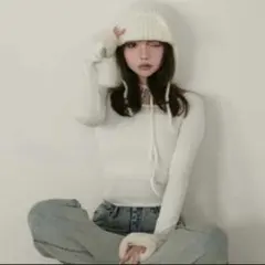 andmary ravi fur tops ブラック ANDMARY】Ravi fur tops