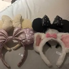 ディズニーカチューシャセット4点