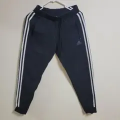 adidas ジョガーパンツ Sサイズ 黒 ストライプ