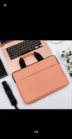 【再入荷】PCバッグ 大容量 キャリーオン対応 15.6インチ サーモンピンクのサムネイル