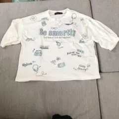新品 タグ付き 綿100% ラメ 7分袖 トップス 140