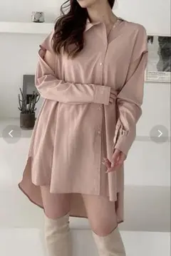 eimy istoire アシメカラーオーバーシャツ （PINK）のサムネイル