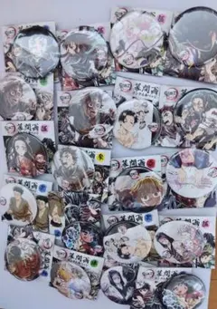 鬼滅の刃 全集中展 刀鍛冶の里柱稽古編 幕間画 缶バッジポストカード ４０点