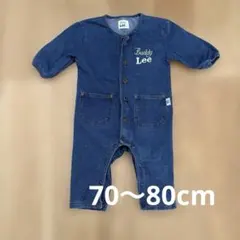 デニム ロンパース